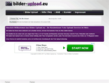 Tablet Screenshot of bilder-upload.eu